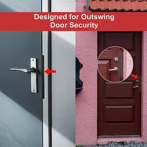 Door Latch Guard Plate 11", Outswing Door Security Protector Plate - size: 11 in. - 1pack
