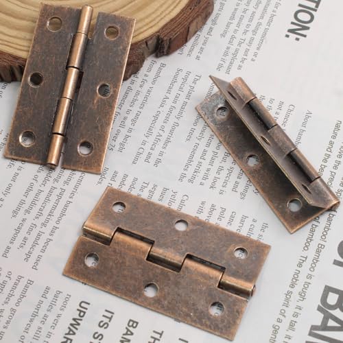 Murtenze 2.5 Inch Door Hinge, Copper, 6 Pack - color: Copper, size: 2.5 Inch - 6PCS