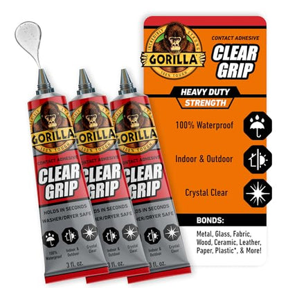 Gorilla Clear Grip Adhesive for Diamond Art & Jewelry 3 oz, 3 Pack - size: 3 - Pack