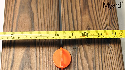 Myard 5/32 Inch Deck Board Jig Spacer Rings, 20 Packs Deck Spacers - size: Orange 5/32" (4mm)