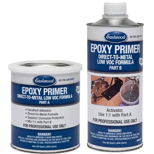 Eastwood Epoxy Primer Black Autobody Paint and Activator - 2 Quart Kit - color: Black, size: 64 Ounce (Pack of 1)