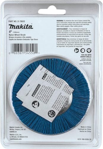 Makita D-70633 4" Nylon Wheel Brush, Fine, 240 Grit