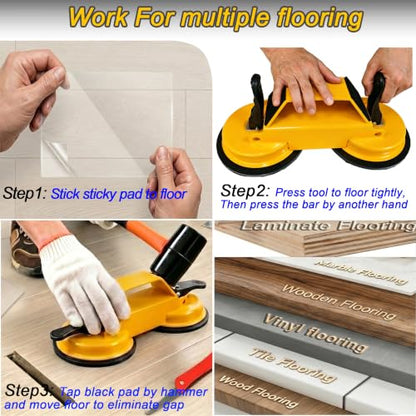 Floor Gap Suction Cup Tool for Wood, Hardwood, Vinyl, Laminate, Lvp Floor