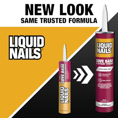Liquid Nails CB-10 Cove Base and Stair Tread Adhesive (10-Ounce)