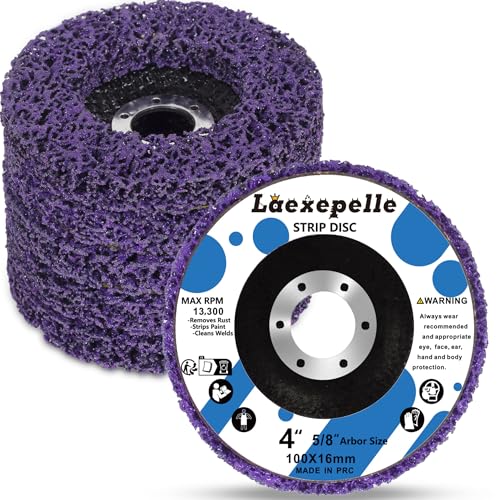 5 Pack Angle Grinder Stripping Wheel (4'' x 5/8'') - style: 4'' x 5/8''-5P