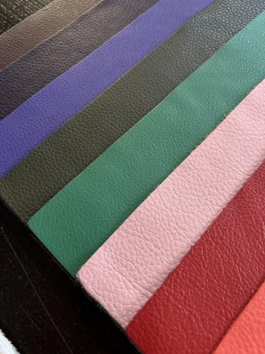 Natural Grain Cow Leather: 8.5'' x 11'' Pre Cut Leather Pieces (Kelly Green, 1 Piece) - color: Kelly Green, size: 1 Piece