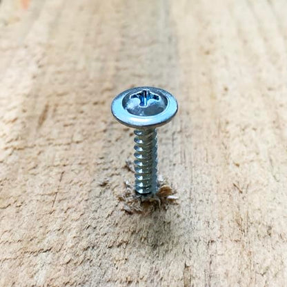 Mywish 250Pcs #8 × 1-1/4"" Phillips Truss Head Wood Screws, Quick Metal Self Tapping, Small Wood Screws, Galvanized Iron Zinc Oxide Plated Steel, Silver - color: Silver, size: #8×1-1/4"