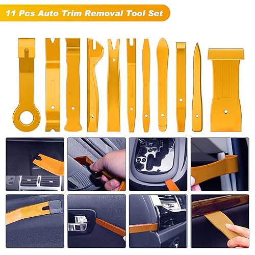 GOOACC 40Pcs Trim Removal Tool Yellow - color: Yellow