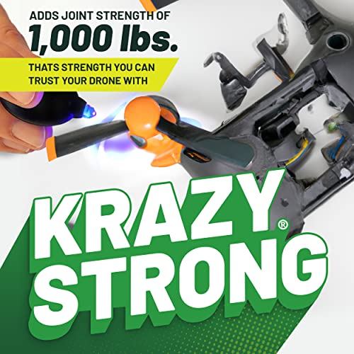 Krazy Fix Light Cure Super Glue with Fast Curing LED Light (0.14 oz)