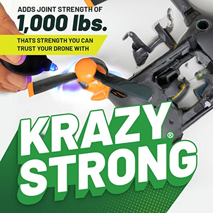 Krazy Fix Light Cure Super Glue with Fast Curing LED Light (0.14 oz)