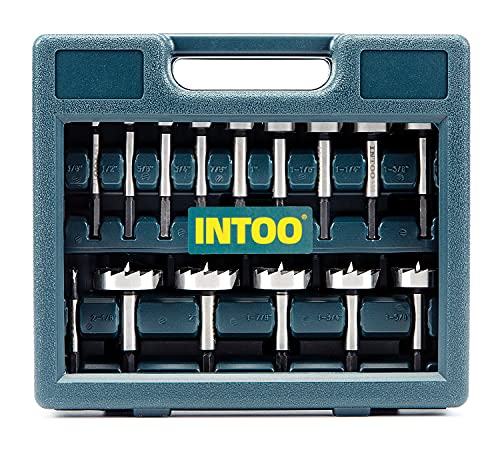 INTOO Hex Shank Forstner Bit Set 16 pcs Multi Sided Shank Wood Drill bit Set - style: 16 PCS