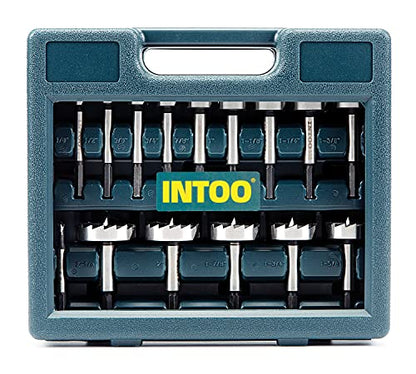 INTOO Hex Shank Forstner Bit Set 16 pcs Multi Sided Shank Wood Drill bit Set - style: 16 PCS