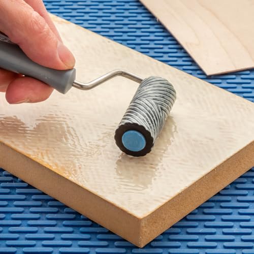 Rockler Mini Glue Roller with Silicone Tray, 2'' Wood Glue Applicator Tool