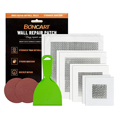 Boncart Self-Adhesive Drywall Repair Patch Kit, 2, 4, 6, 8 Inch - style: Wall Patch 2/4/6/8inch x2