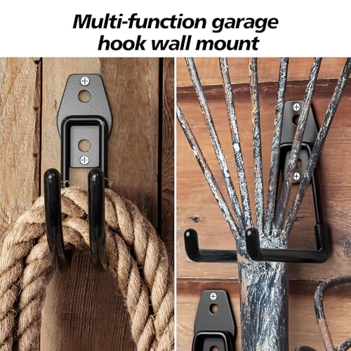 30-Pack Garage Hooks for Storage & Hanging Items, Save Space - color: 30 Pack Black