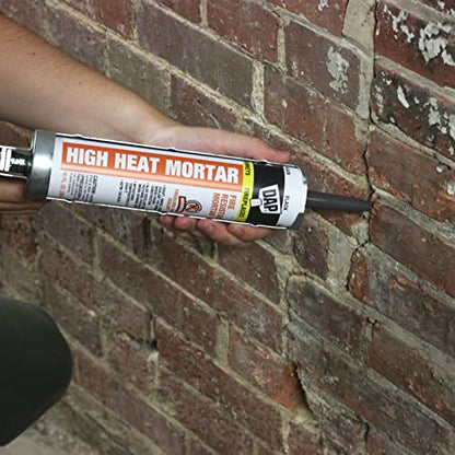 DAP High Heat Fire Resistant Mortar, 10 Oz, Black (7079818854) - size: 10 oz