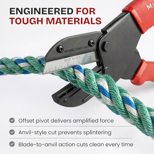 Multi-Cut Industrial Cutter, Heavy Duty Blade for Plastic, Rubber, Vinyl - size: 2.5 inches