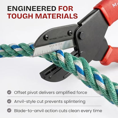 Multi-Cut Industrial Cutter, Heavy Duty Blade for Plastic, Rubber, Vinyl - size: 2.5 inches