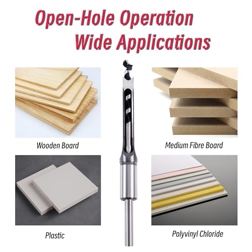 1/4 Inch Square Hole Mortising Chisel Bit High-Carbon Steel - size: 1/4inch（6.4mm）