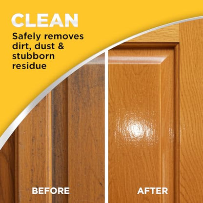Weiman Wood and Cabinet Restorer 3-In-1 Bundle - Removes Dirt, Residue, Dust, Reduces Scratches, Restore Shine, Prevent Fading, UV Shield Technology, Safe for Antique Wood, Tables, Chairs, Cabinets