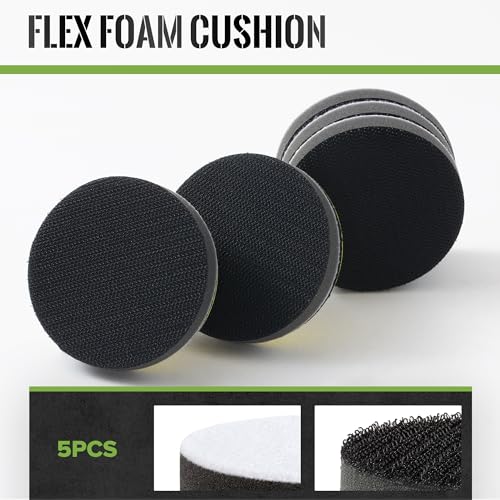 5 Pack 3 Inch Hook and Loop Sanding Backing Pad with 1/4 Inch Drill, Sanding Attachment for Drill, Air Die Grinder Sander Grinding Rotary Tool - style: 5 pack 3 inch pad with 1/4 inches Shank