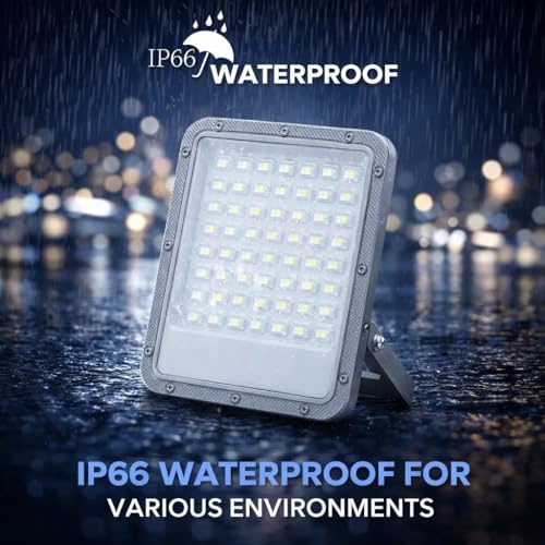 150W LED Flood Light Outdoor, 110-277V Commercial & Residential LED Lights IP66 Waterproof, 6500K Daylight White, 16500LM, Energy Efficient Flood Outdoor Lights, Plug-in LED Flood Lights, 2 Pack - size: 150W-2Pcs