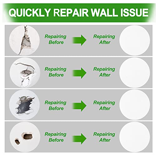 Drywall Repair Kit, 13 Piece Aluminum Wall Repair Patch Kit, 2/4/6/8 inch Aluminum Drywall Patch, Quick Fix Plaster