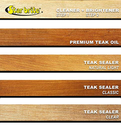 Star brite Teak Sealer - Clear - One Coat Formula, 32 Oz Quart - color: Clear, style: 32 Oz Quart