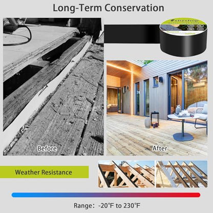 Joist Tape for Decking, 1 5/8" x 50' Butyl Tape, Waterproof Anti-Corrosion Joist Flashing Tape, Self-Adhesive Deck Joist Tape, Butyl Deck Tape for Flashing Deck Joists and Beams Protection（12 Rolls） - style: 1 5/8"-12Rolls