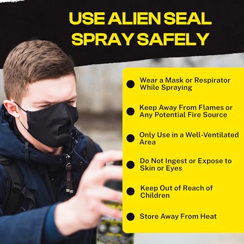 Alien Tape Sealant Spray 2Pk, Waterproof and Air Tight Liquid Rubber Spray Seals, Prevents and Patches Leaks, Protects Surfaces, Works on Most Materials, Long Lasting, Dries Clear - 2 Cans (28 Oz) - style: 2 Pk - Clear