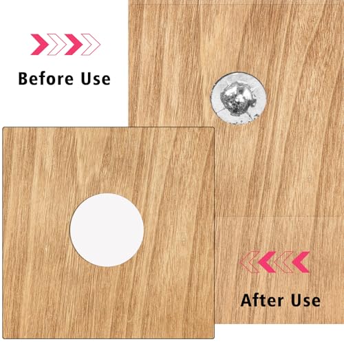 200 PCS White Self-Adhesive Screw Hole Stickers - size: 21mm