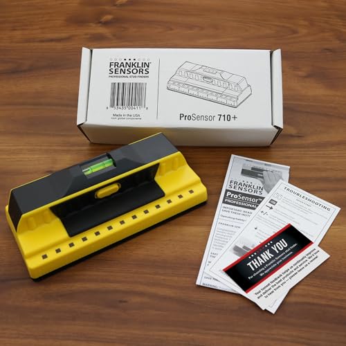 Franklin Sensors ProSensor 710+ Stud Finder, 13-Sensor Wall Scanner - color: Yellow