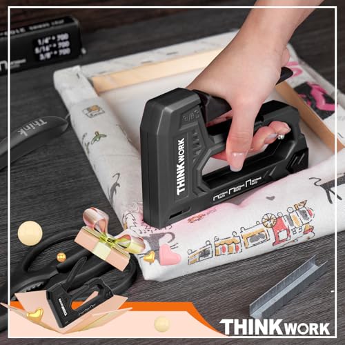 THINKWORK Light Duty Staple Gun - Upholstery Staple Gun for Wood