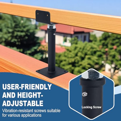 2 Pack U-Shaped Floor Jack, Heavy Duty Adjustable Steel Telepost with U-Head for 4x2, 4x4, 4x6 Joists, 9-13 Inch Adjustment Range, Screw Jack Post for Beam Support & Leveling - size: 9-13