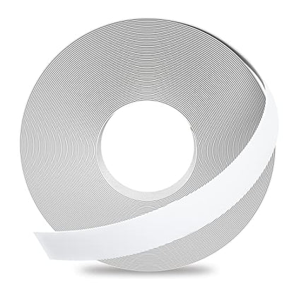 GSCIT Club White Melamine Edge Banding, 1/2 inch x 25ft Edge Banding with Hot Melt Adhesive Pre-glued Cabinet Edge Banding Flexible White Veneer Edging for Plywood - color: White, size: 1/2"x 25ft