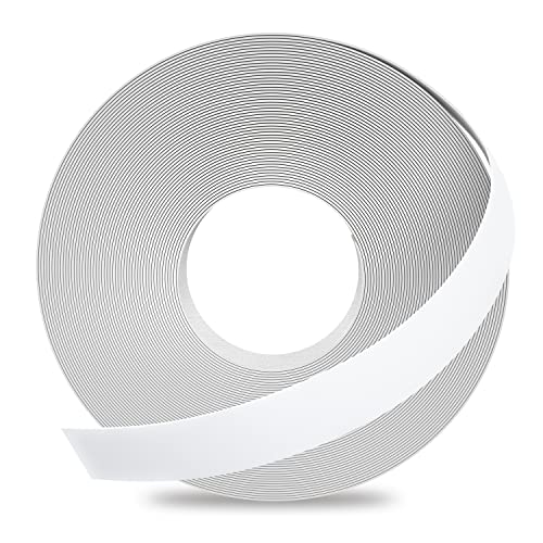 GSCIT Club White Melamine Edge Banding, 1 inch x 100ft Edge Banding with Hot Melt Adhesive Pre-glued Cabinet Edge Banding Flexible White Veneer Edging for Plywood - color: White, size: 1"x 100ft