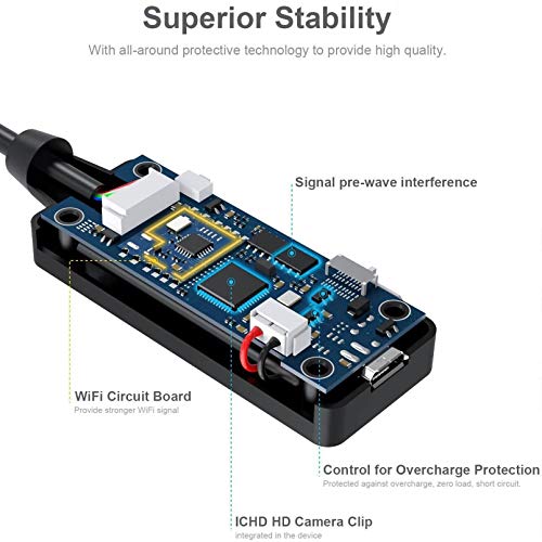 5.5mm Endoscope,1080P HD Borescope Inspection Camera with Light