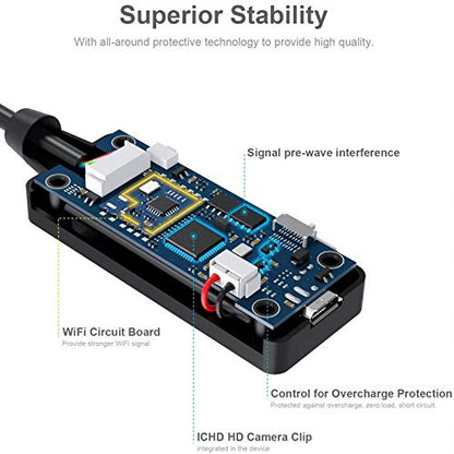 5.5mm Endoscope,1080P HD Borescope Inspection Camera with Light