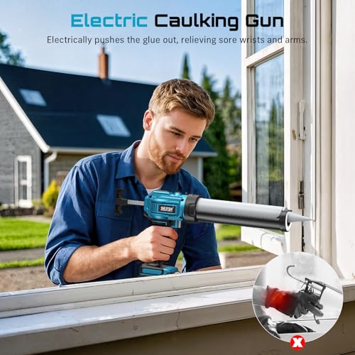 SEESII Electric Caulking Gun with a 2000mAh Batteries - color: Navy Blue