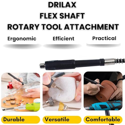 42 Inch Flex Shaft for Dremel Rotary Tools, Carving & Engraving by Drilax