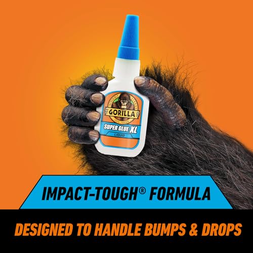Gorilla Super Glue XL, Clear, All Purpose, 25 g - size: 25g