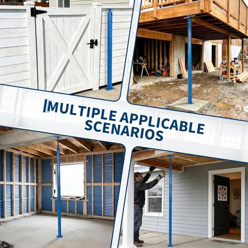 Adjustable Jack Post 56"-100", 2Pack House Floor Jack, 18000LBS House Jacks - color: Blue/56"-100"