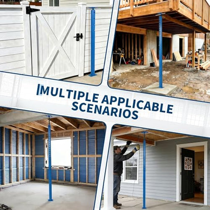 Adjustable Jack Post 56"-100", 2Pack House Floor Jack, 18000LBS House Jacks - color: Blue/56"-100"