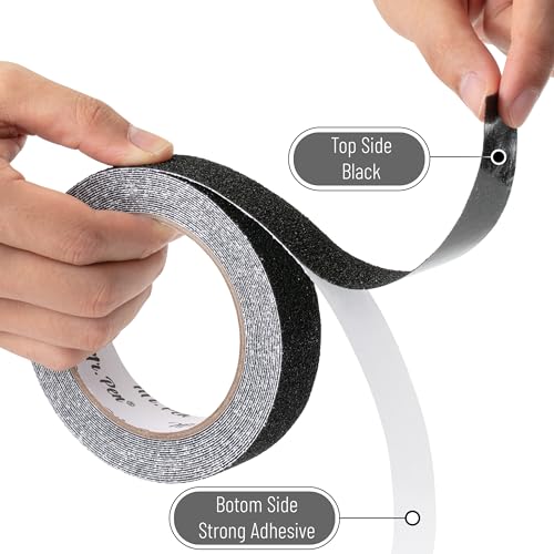 Mr. Pen Anti Slip Tape, 1 Inch x 20 Feet, Black, Non Skid Tape for Stairs - size: 1 Inch, 20 Feet