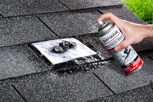 Rust-Oleum Triple Thick Roof Patch and Sealer Spray, 13 oz, Black - color: Black