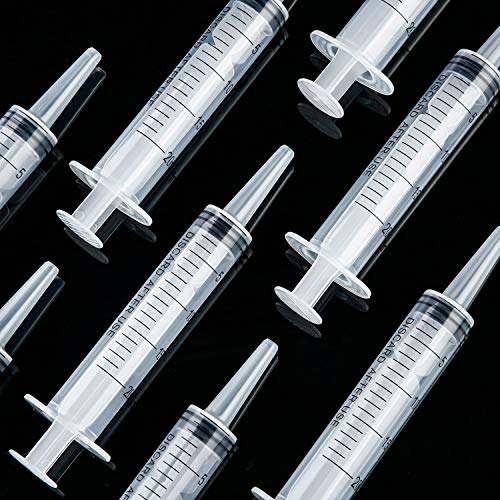 Boao 10 Pack Plastic Syringes Without Needle for Epoxy Resin,20 Ml - size: 20 ML