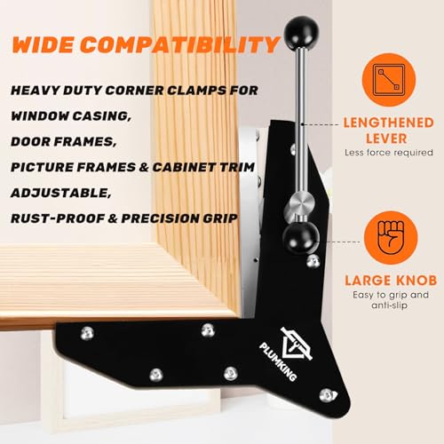 2PCS Miter Max Corner Clamp for Woodworking, Making Window Casing, Making Door Casing, Crafting Projects