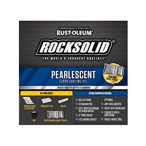 Rust-Oleum RockSolid Pearlescent Pearl Black Floor Coating - color: Pearl Black