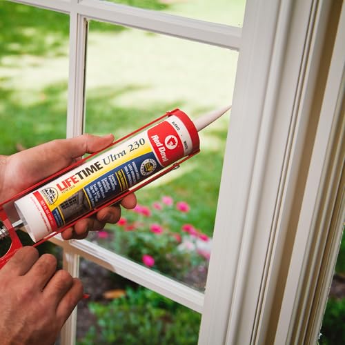 Red Devil 0770 Lifetime Ultra 230 Premium Elastomeric Acrylic Latex Sealant, 10.1 oz, White - color: White, size: 10.1 oz, style: Pack of 1