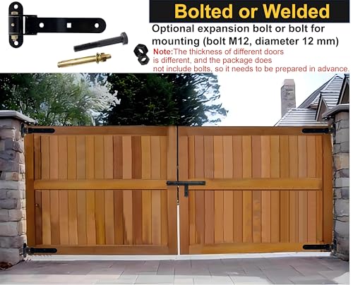 13" Heavy Duty Strap Gate Hinges,900LBS Load Capacity,Thickened Solid Steel - size: Large-R